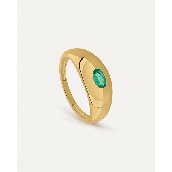 ANILLO OVAL ESMERALDA · Beginning